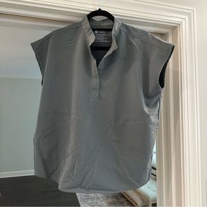 Figs Rafaela Oversized Scrub Top (Olive Green)